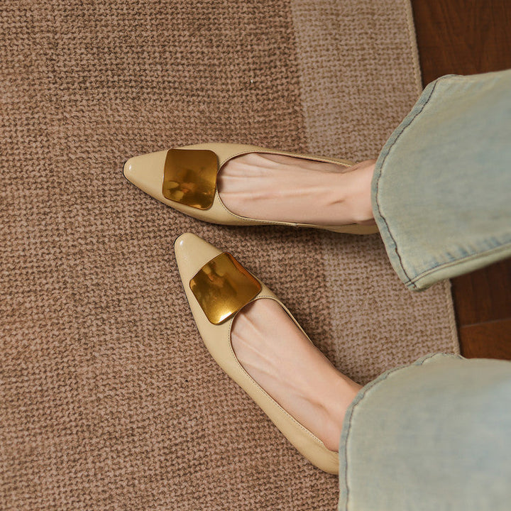 Lorea genuine leather flats for women