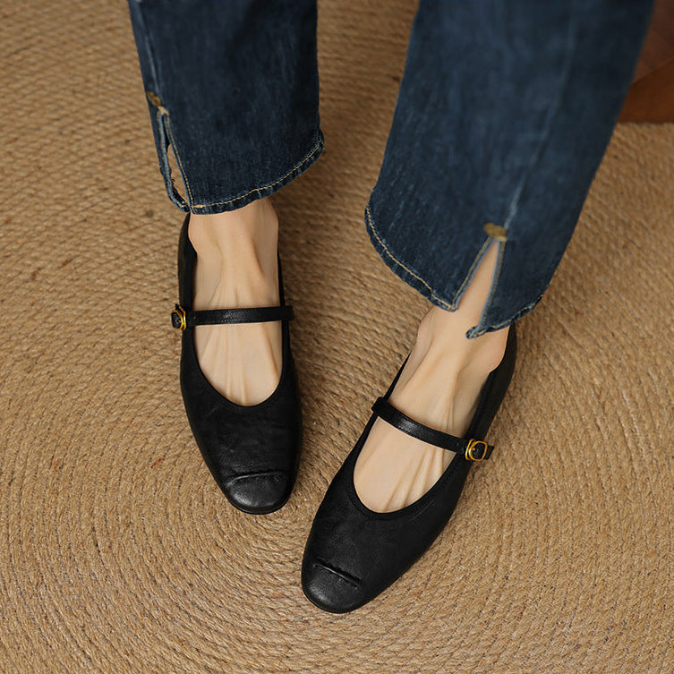 Wani leather flats for women