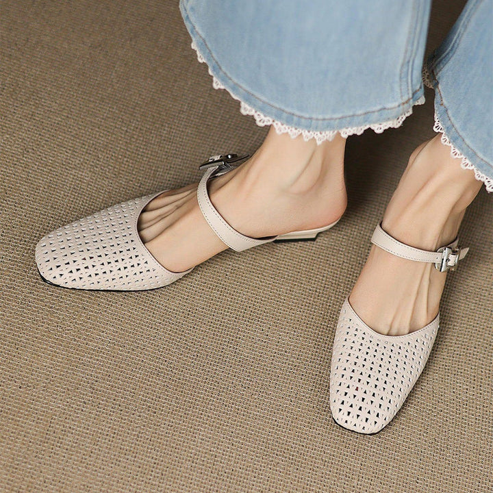Nilda genuine leather mules for women