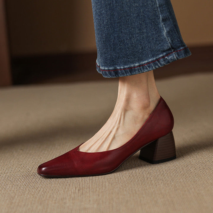 Zila genuine leather heels for women