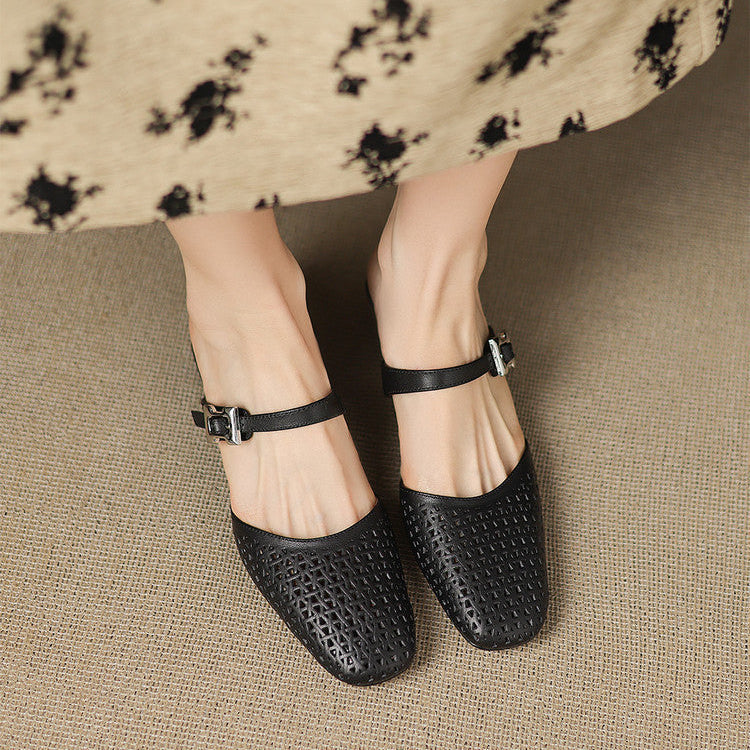 Nilda genuine leather mules for women