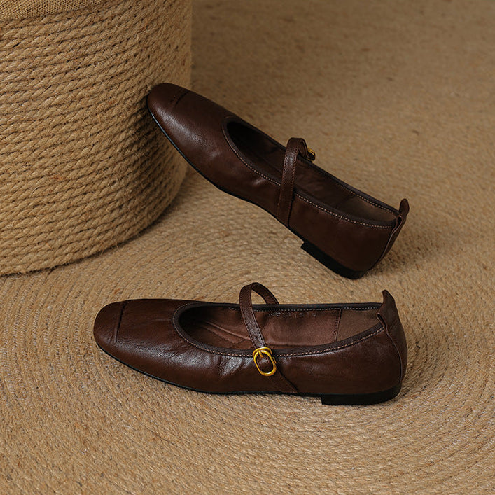 Wani leather flats for women