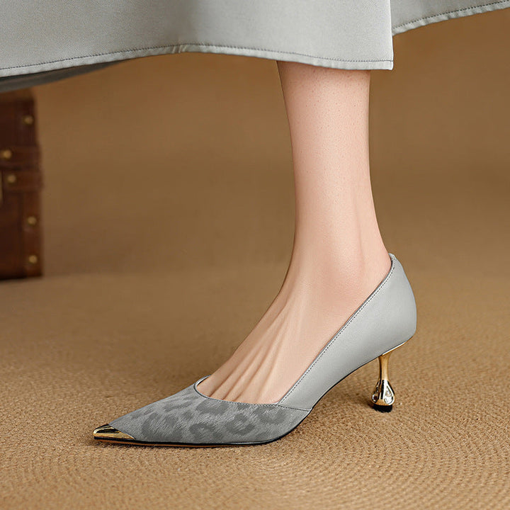 Clair genuine leather heels for women