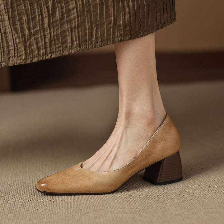 Zila genuine leather heels for women