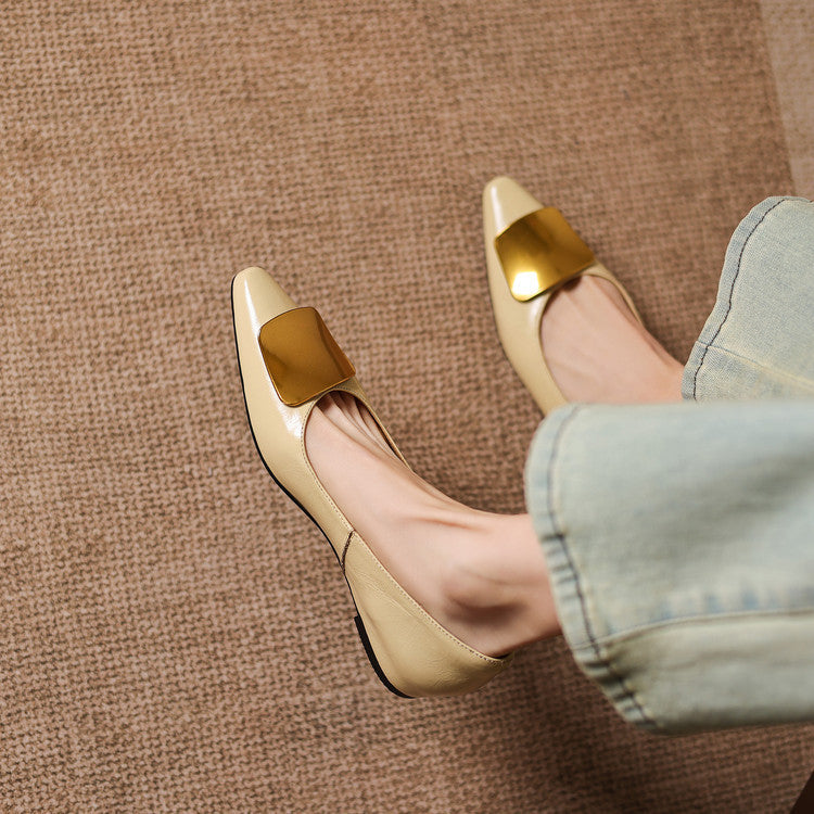 Lorea genuine leather flats for women