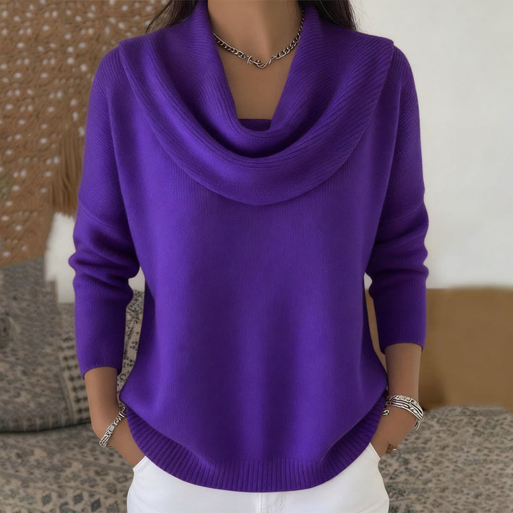 Julia cowl neck sweater for women