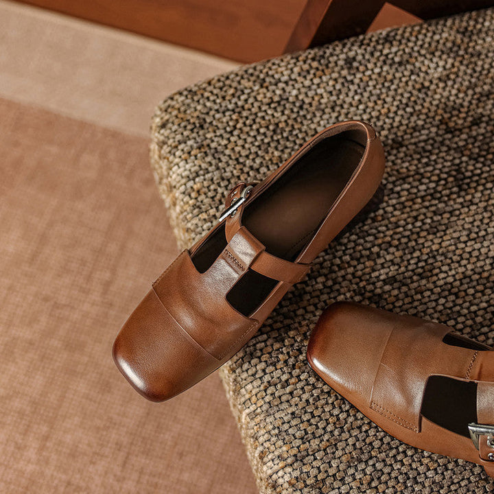 Veyra genuine leather heels for women
