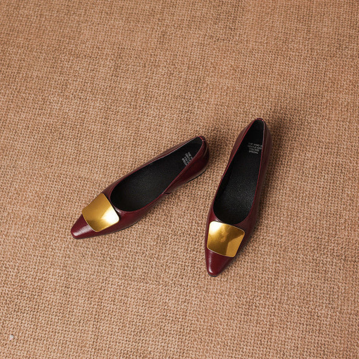 Lorea genuine leather flats for women