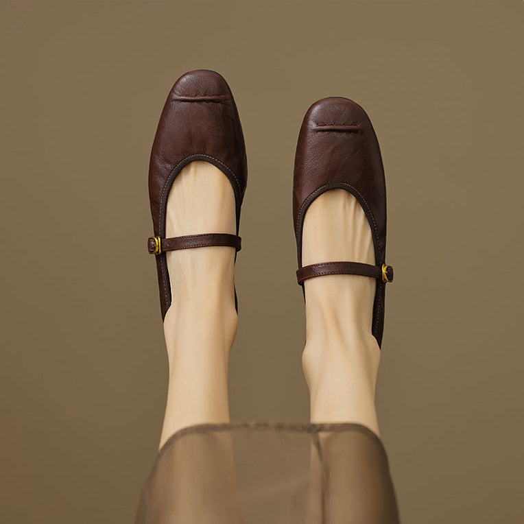 Wani leather flats for women