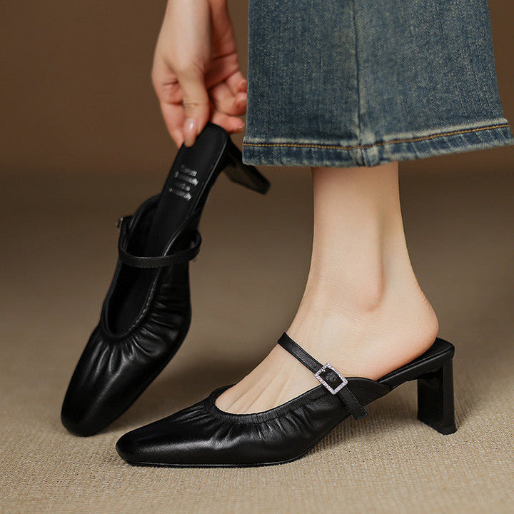 Vanya mary jane mules for women