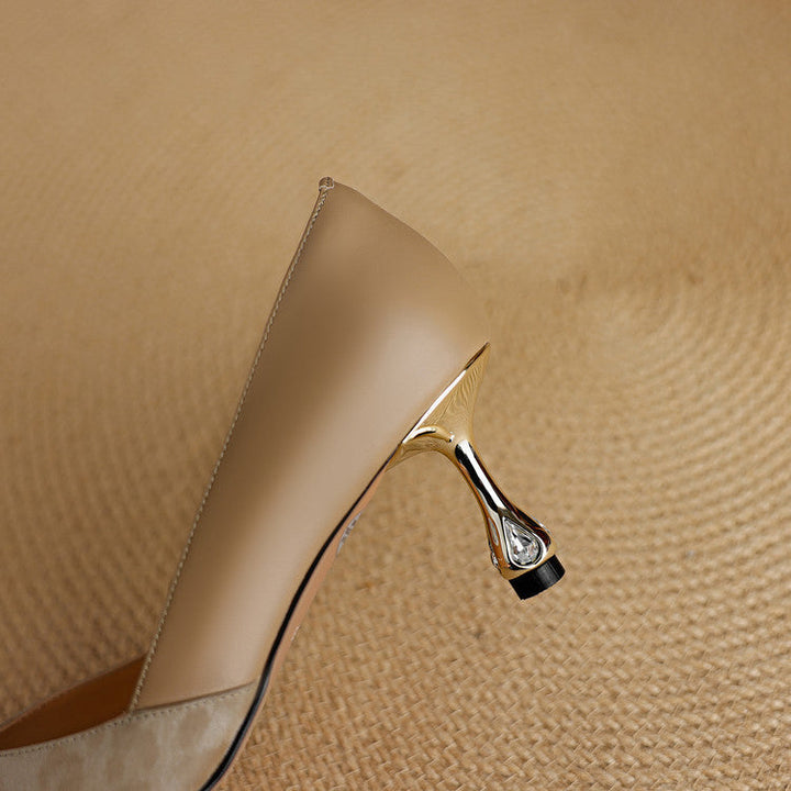 Clair genuine leather heels for women
