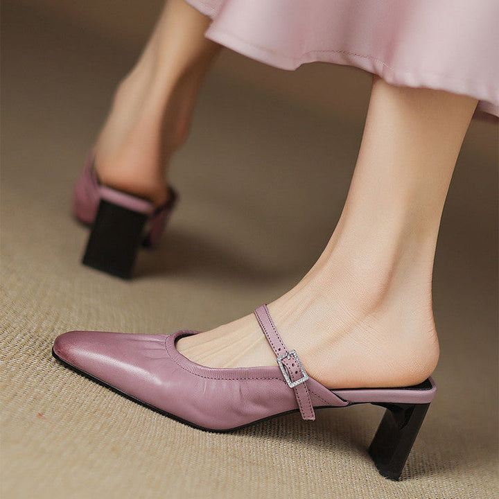 Vanya mary jane mules for women