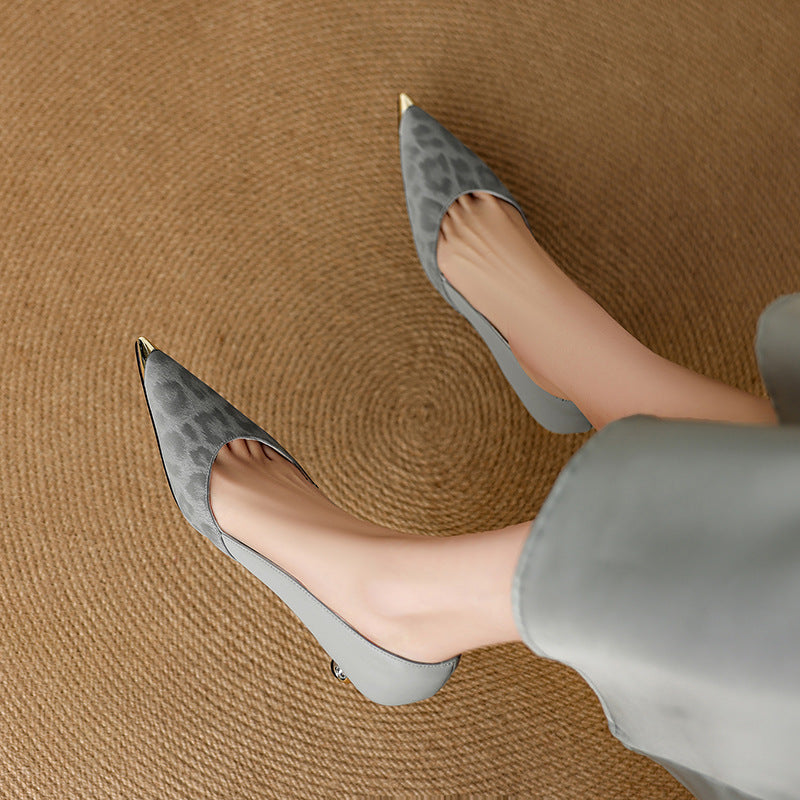 Clair genuine leather heels for women