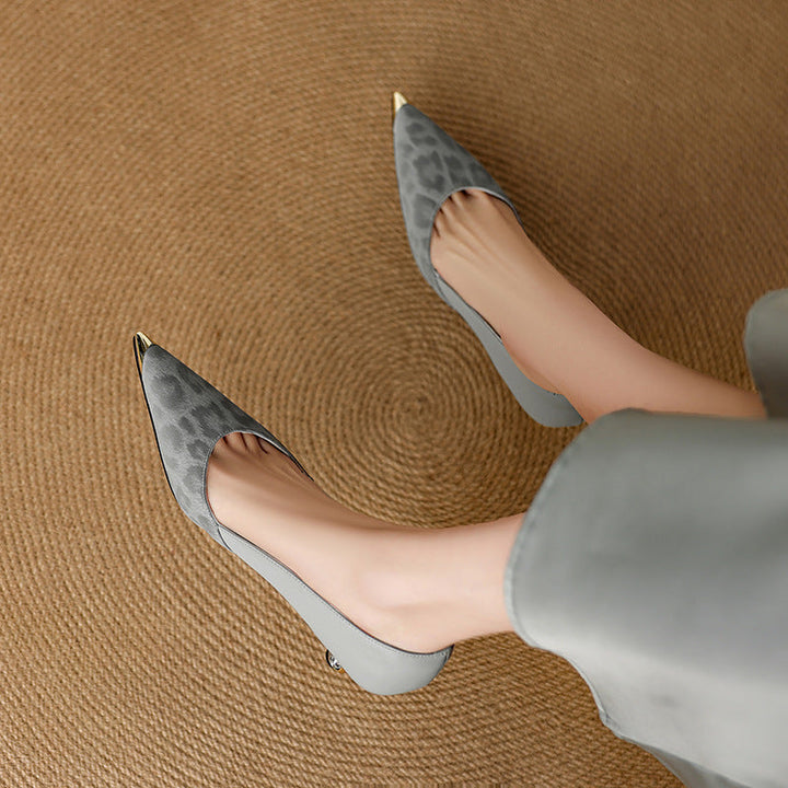 Clair genuine leather heels for women