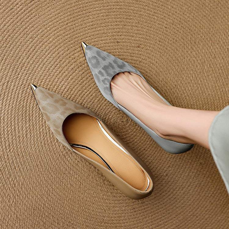 Clair genuine leather heels for women