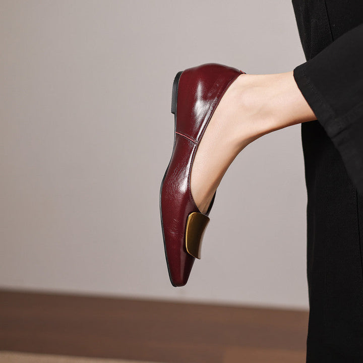 Lorea genuine leather flats for women