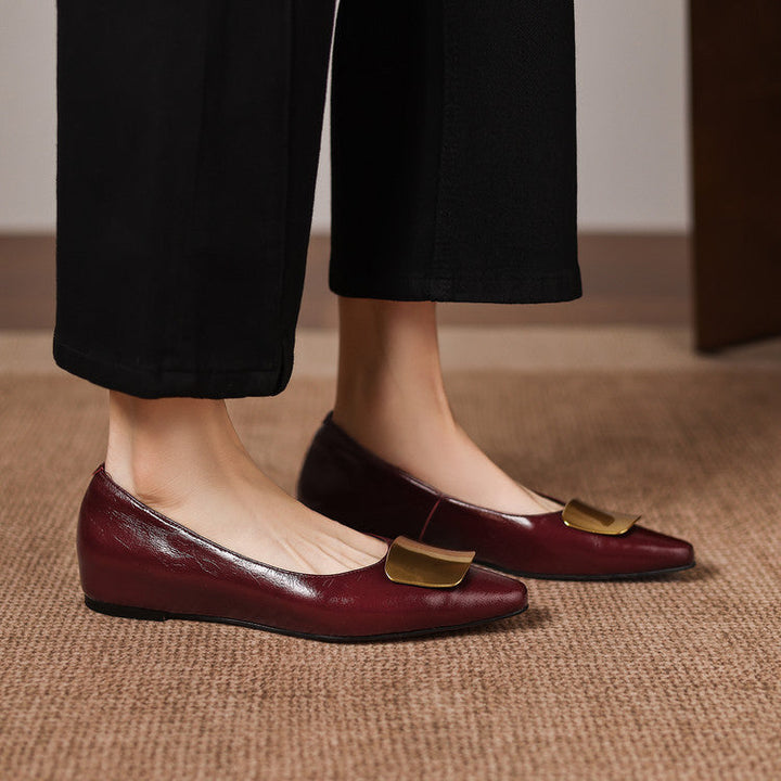 Lorea genuine leather flats for women