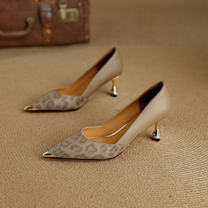 Clair genuine leather heels for women