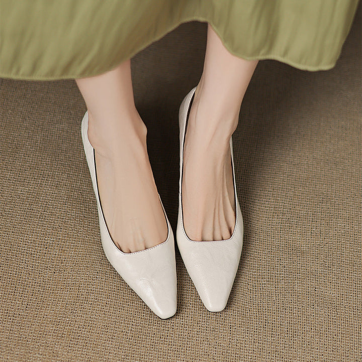 Zala genuine leather heels for women