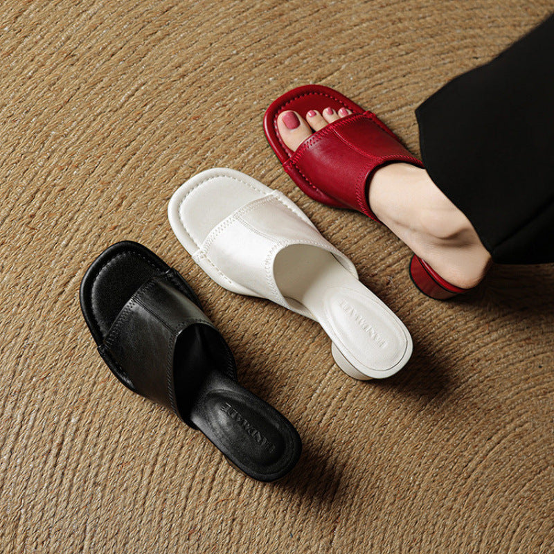 Amira genuine leather mules for women