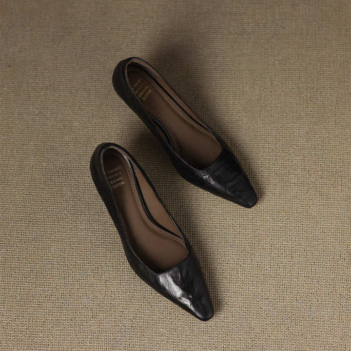Zala genuine leather heels for women