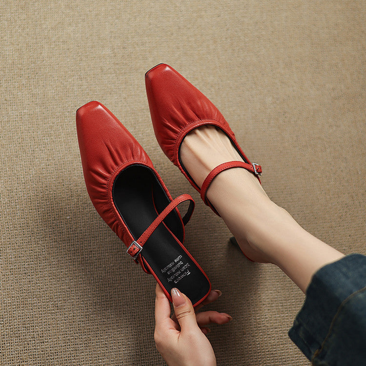 Vanya mary jane mules for women
