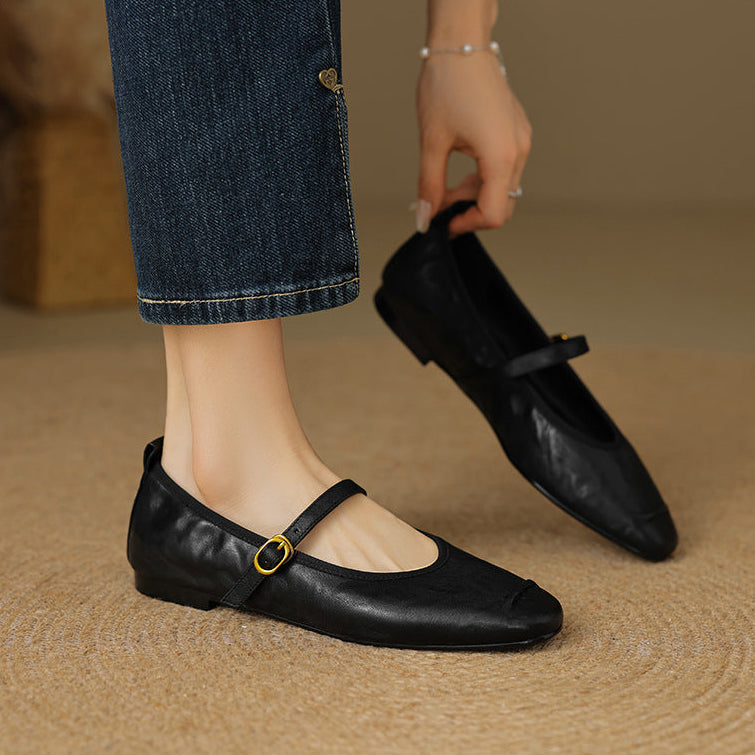 Wani leather flats for women