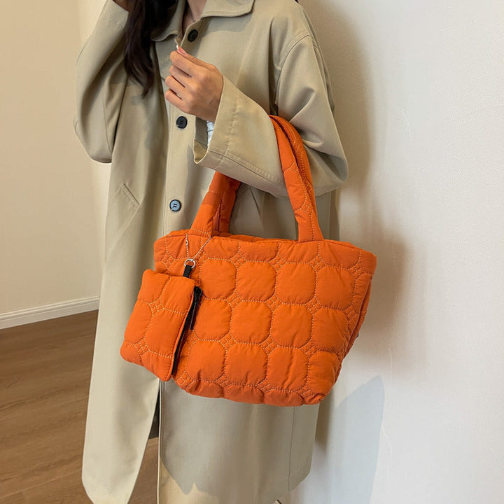 CloudQuilt™ Tote Bag Set Brown
