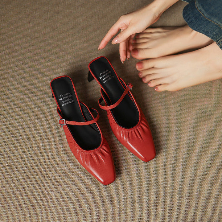 Vanya mary jane mules for women
