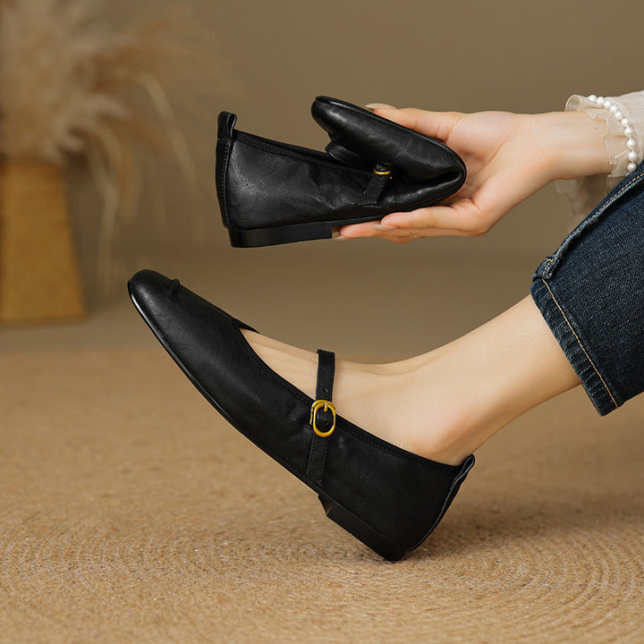 Wani leather flats for women