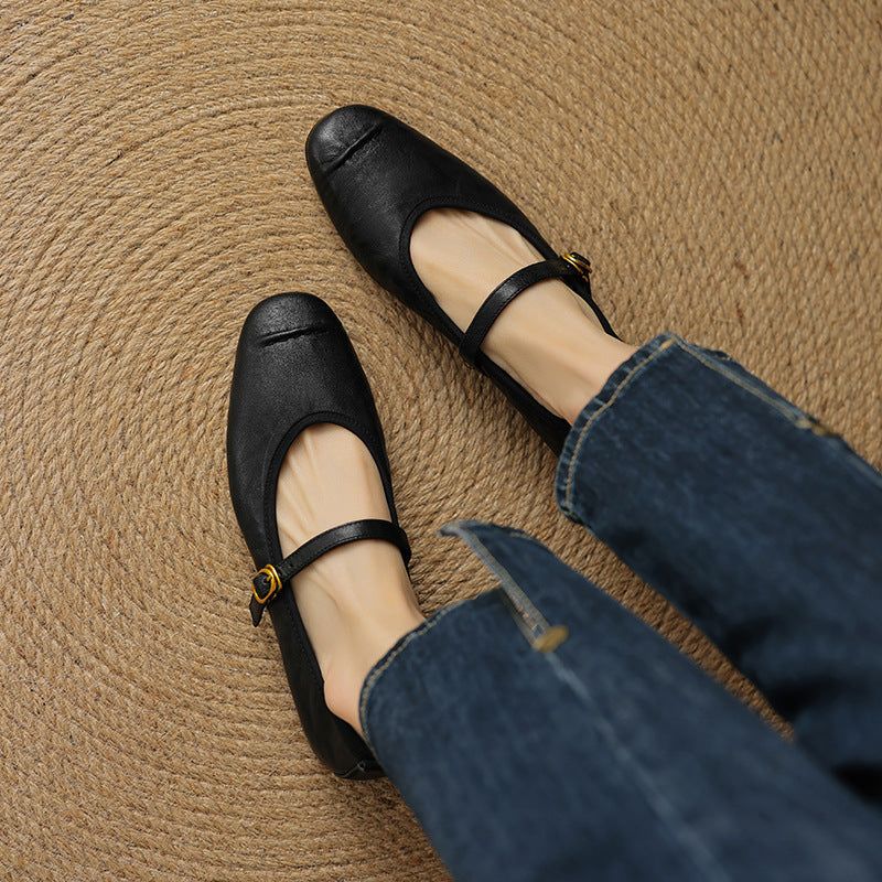 Wani leather flats for women