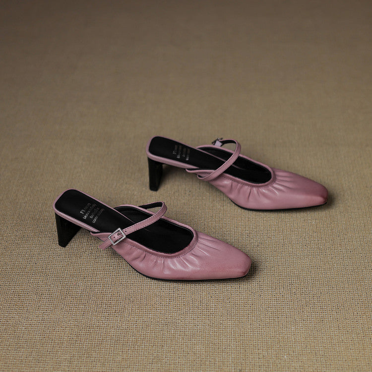 Vanya mary jane mules for women