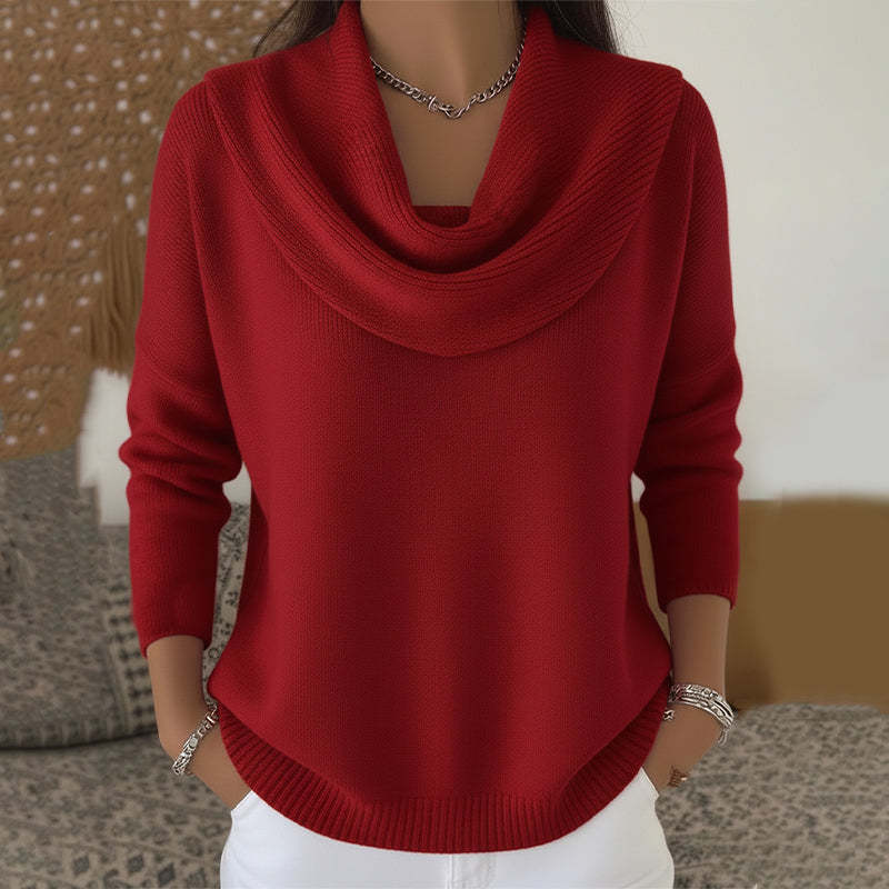 Julia cowl neck sweater for women