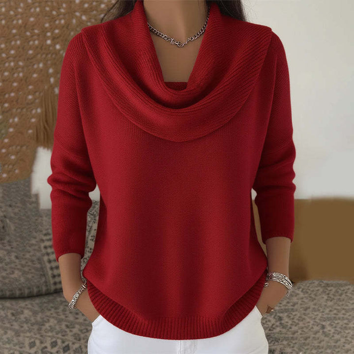 Julia cowl neck sweater for women