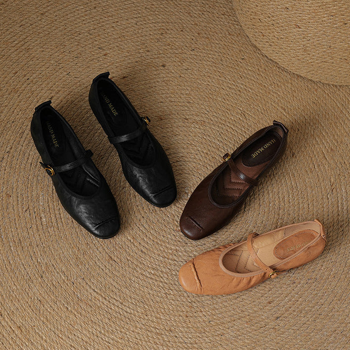 Wani leather flats for women