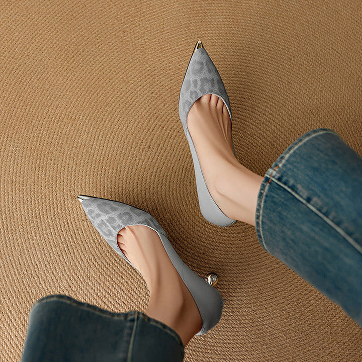 Clair genuine leather heels for women