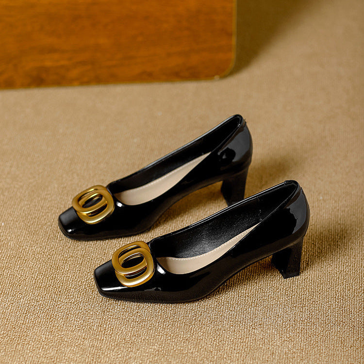 Tyra leather heels for women