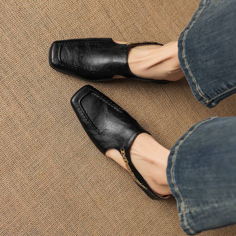 Vyla genuine leather mules for women