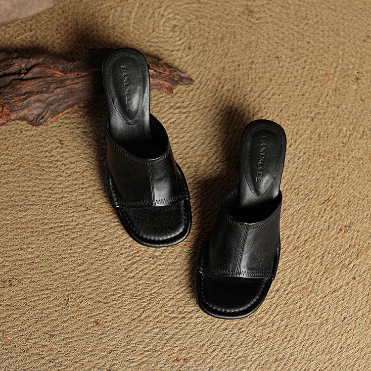 Amira genuine leather mules for women