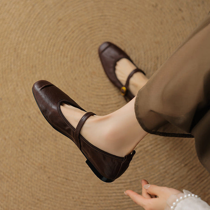 Wani leather flats for women