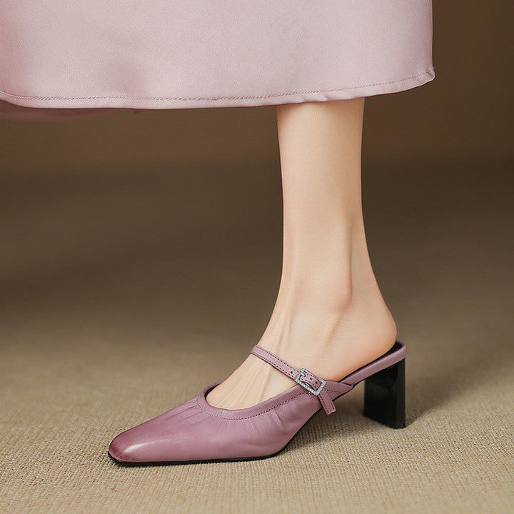 Vanya mary jane mules for women
