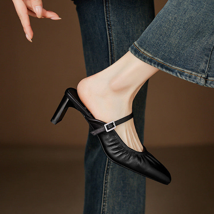 Vanya mary jane mules for women