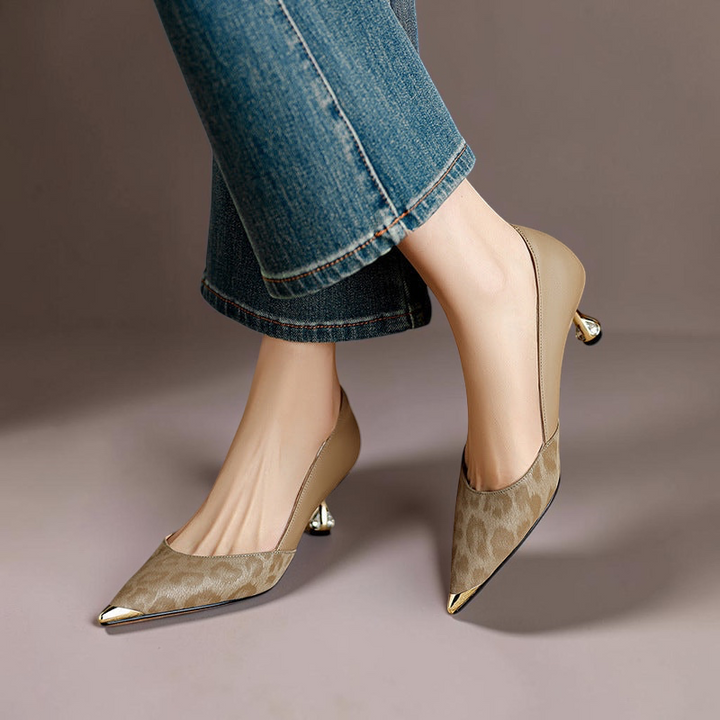 Clair genuine leather heels for women