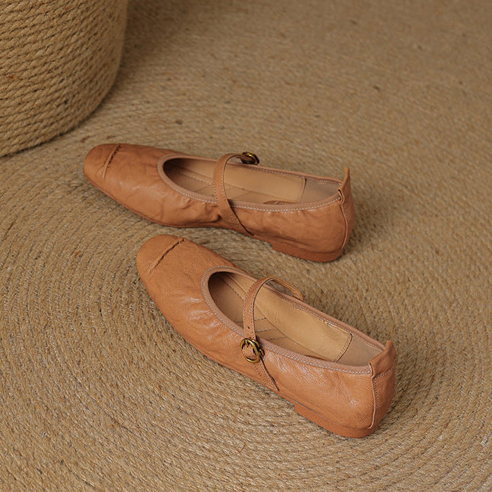 Wani leather flats for women
