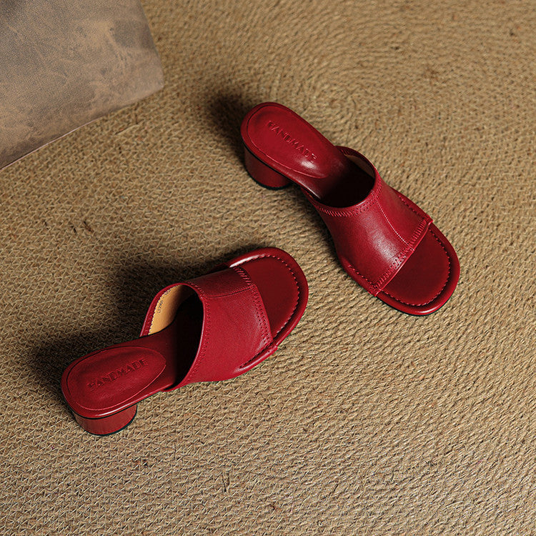 Amira genuine leather mules for women