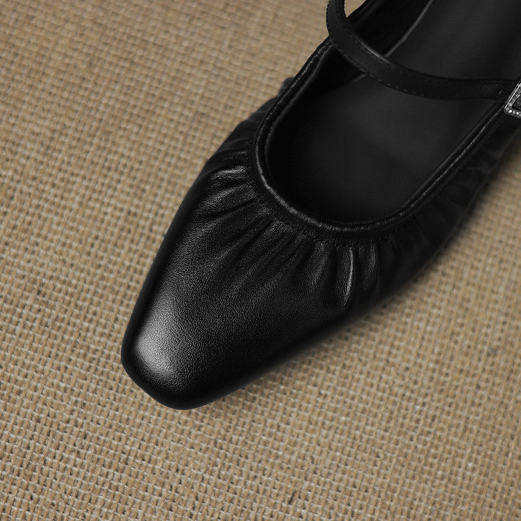 Vanya mary jane mules for women