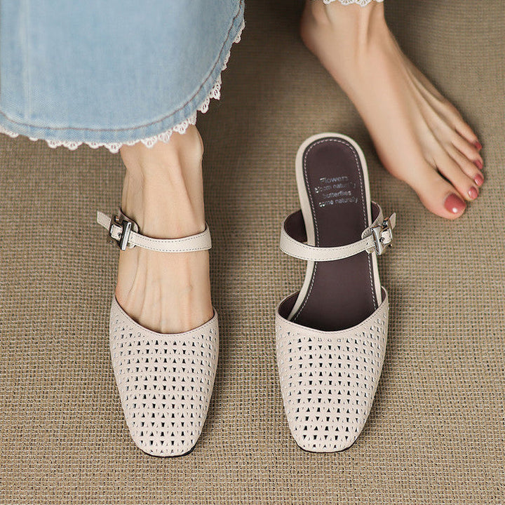 Nilda genuine leather mules for women