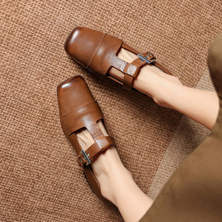 Veyra genuine leather heels for women