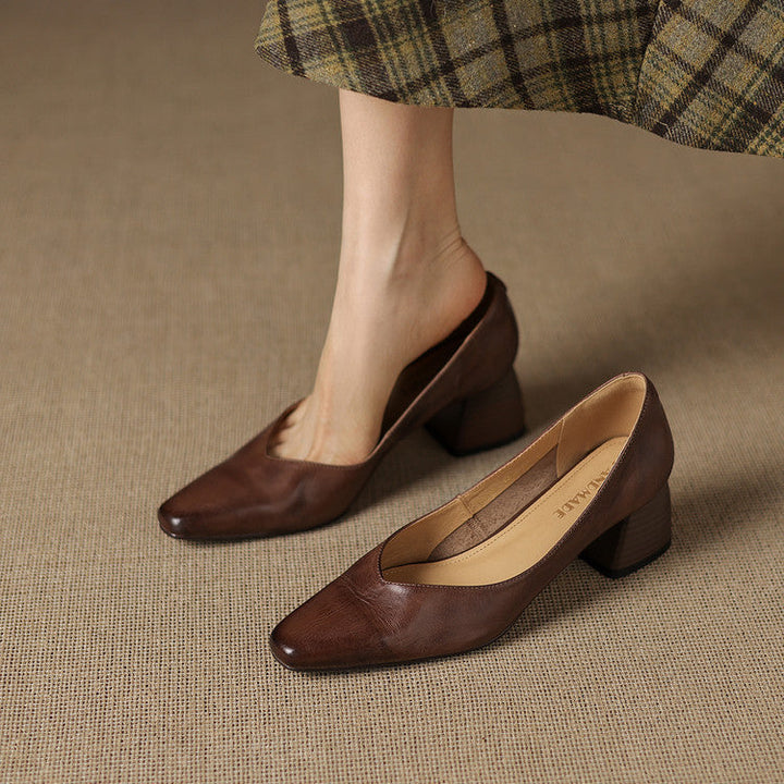 Zila genuine leather heels for women