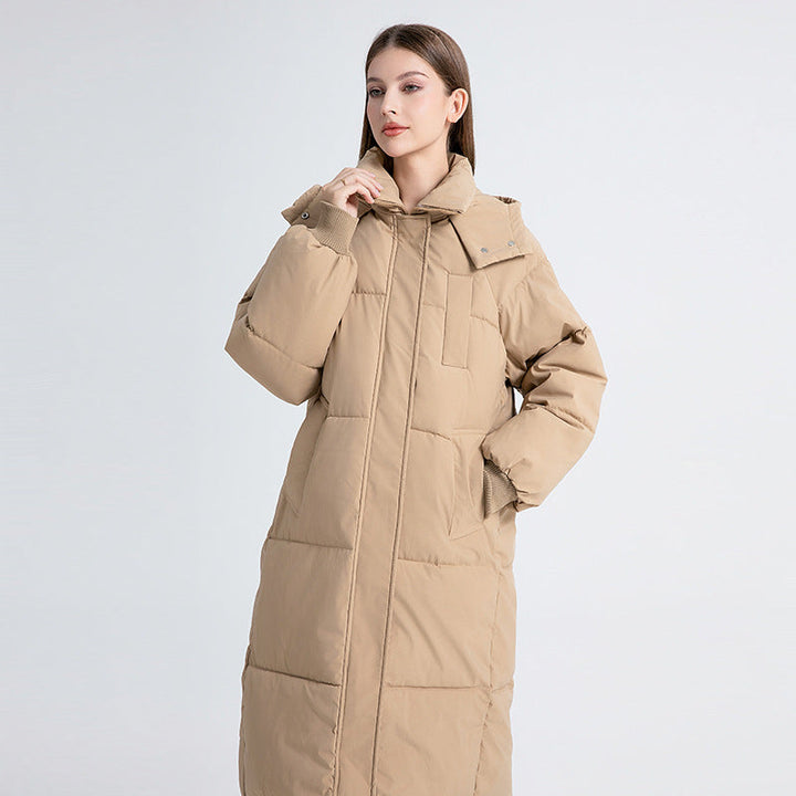 Sharon™ | Long Hooded Puffer Coat